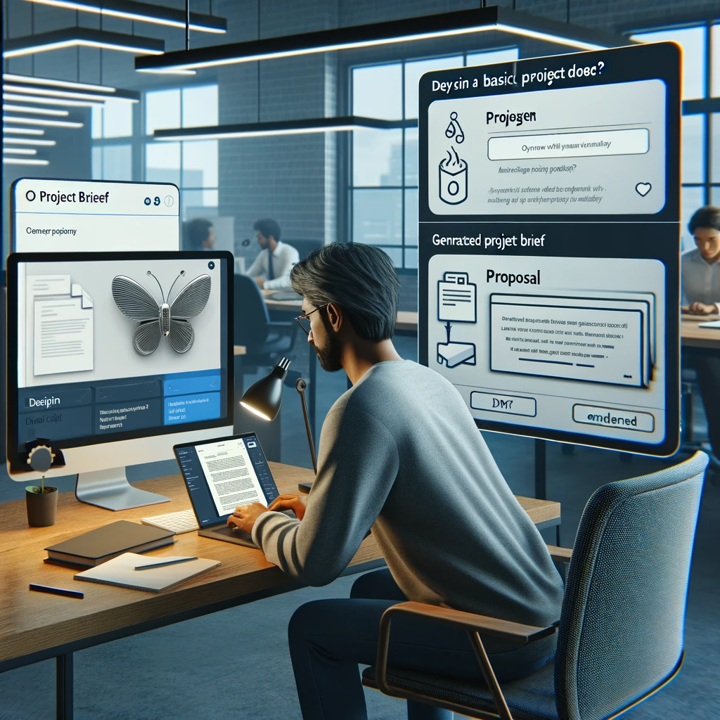 Generate brief or project proposal with AI-powered MindyGem platform