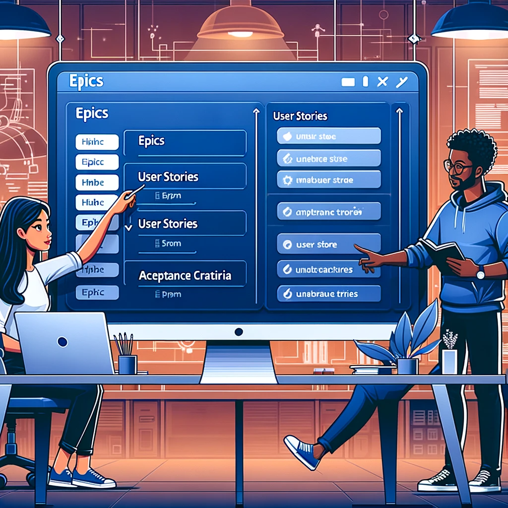 AI generation of user stories and acceptance criteria from epic.
